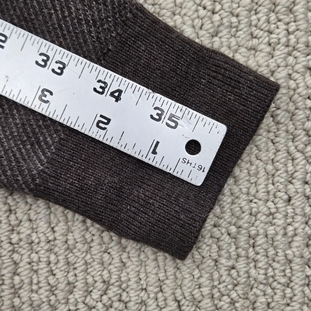 Peter Millar Crown Crescent Birdseye‎ Full-Zip Sweater Brown Mens Large *READ